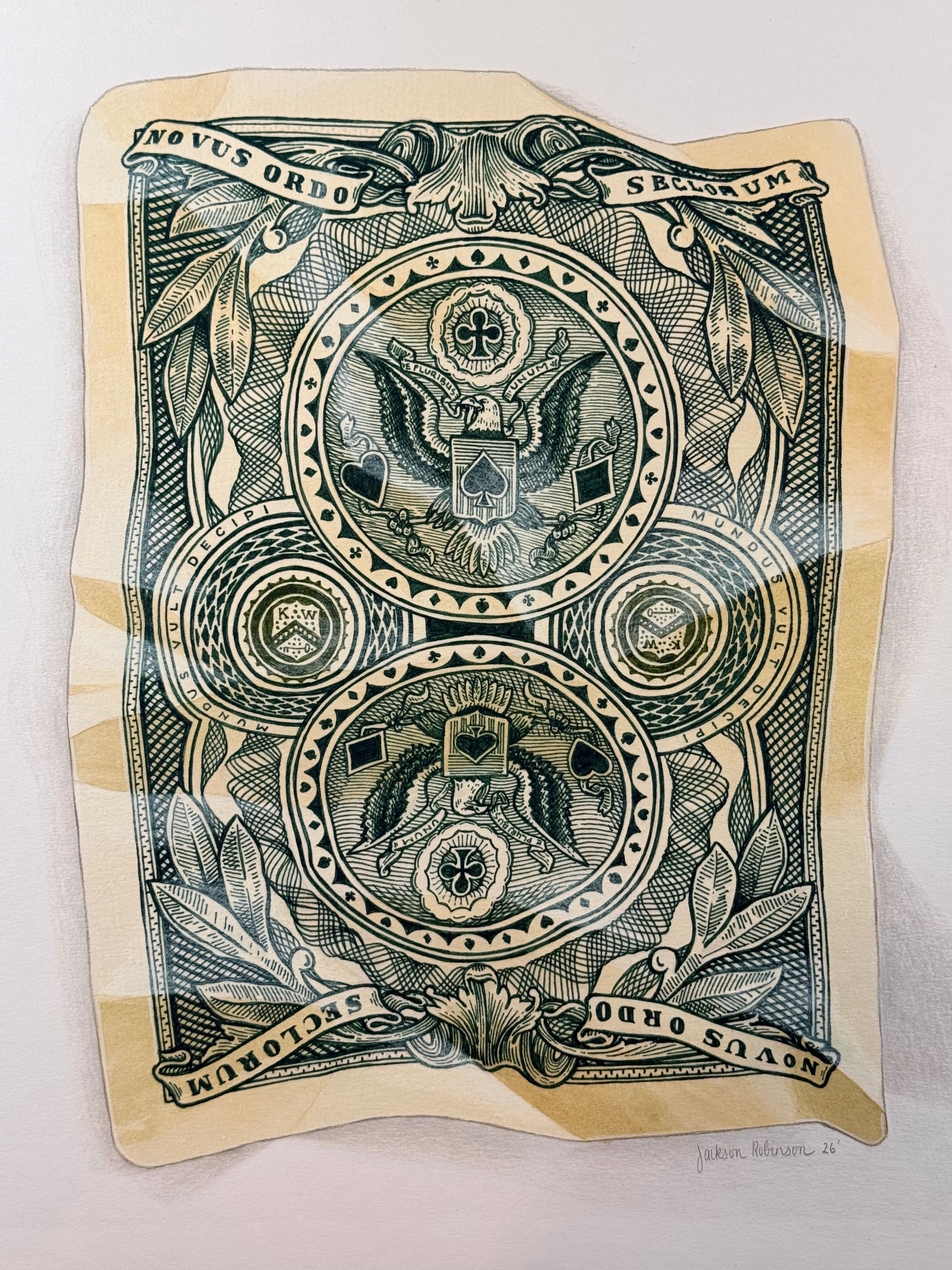Original Federal 52 Back Design Painting