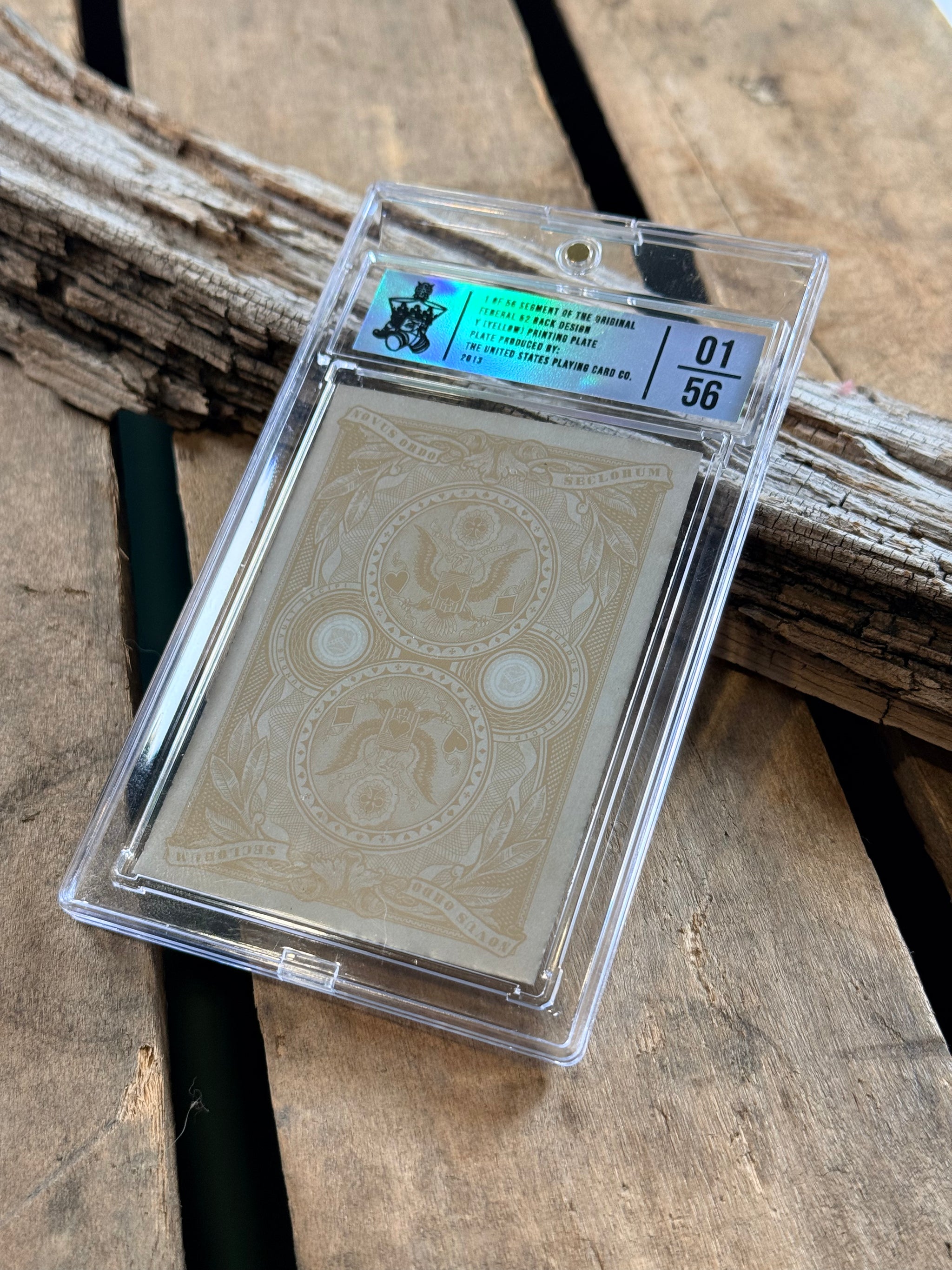 OG Federal 52 Back Design | Yellow Channel Printing Plate