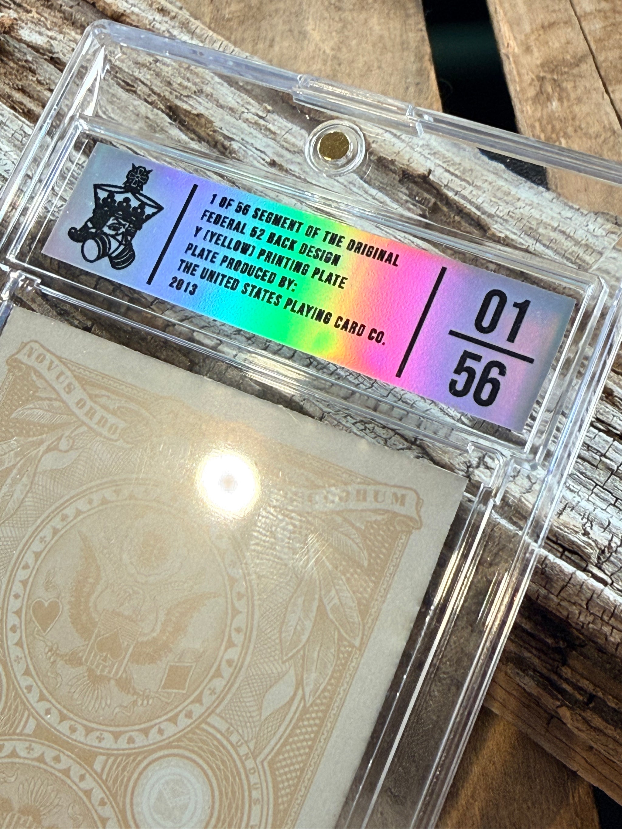 OG Federal 52 Back Design | Yellow Channel Printing Plate