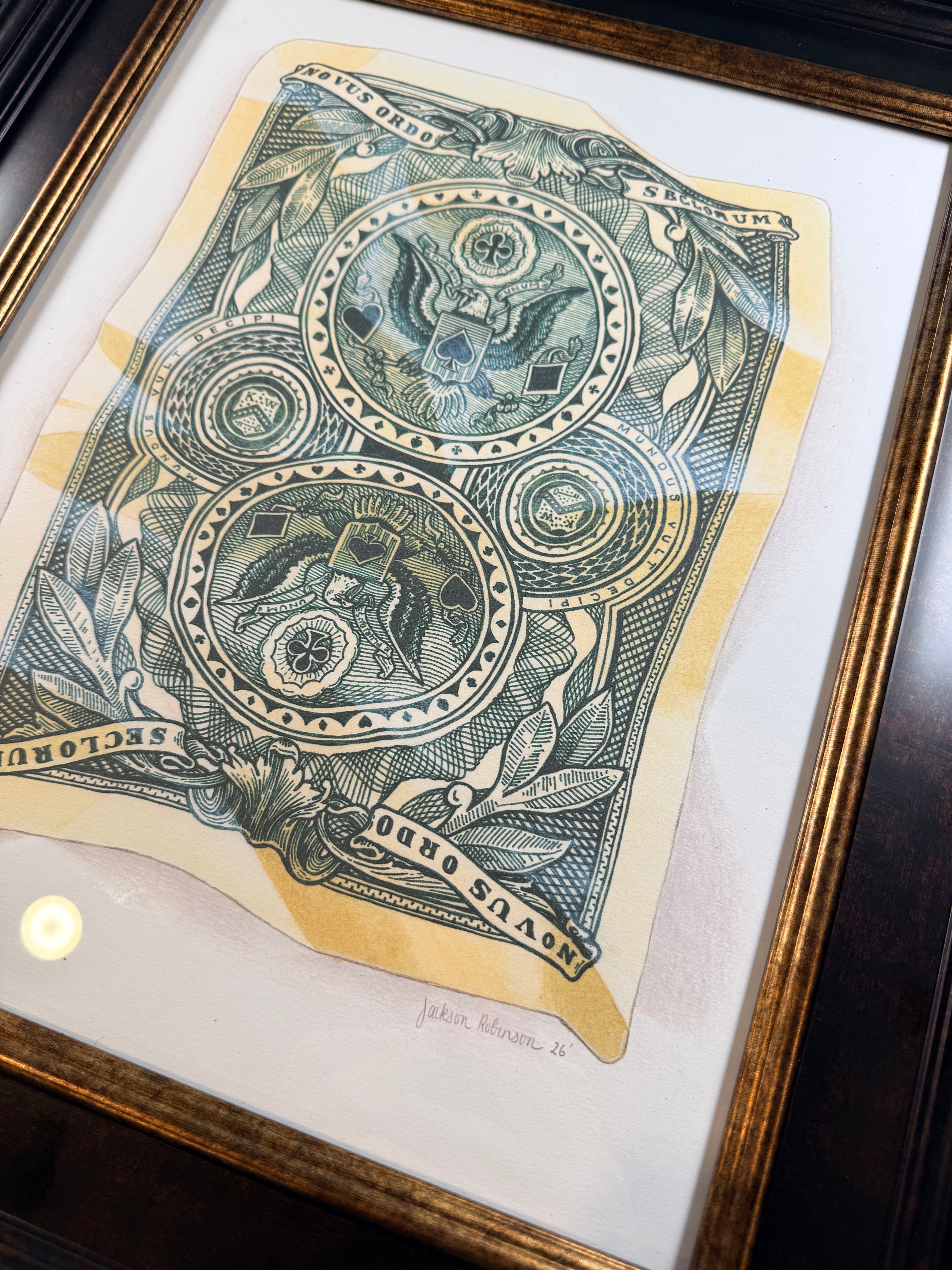 Original Federal 52 Back Design Painting