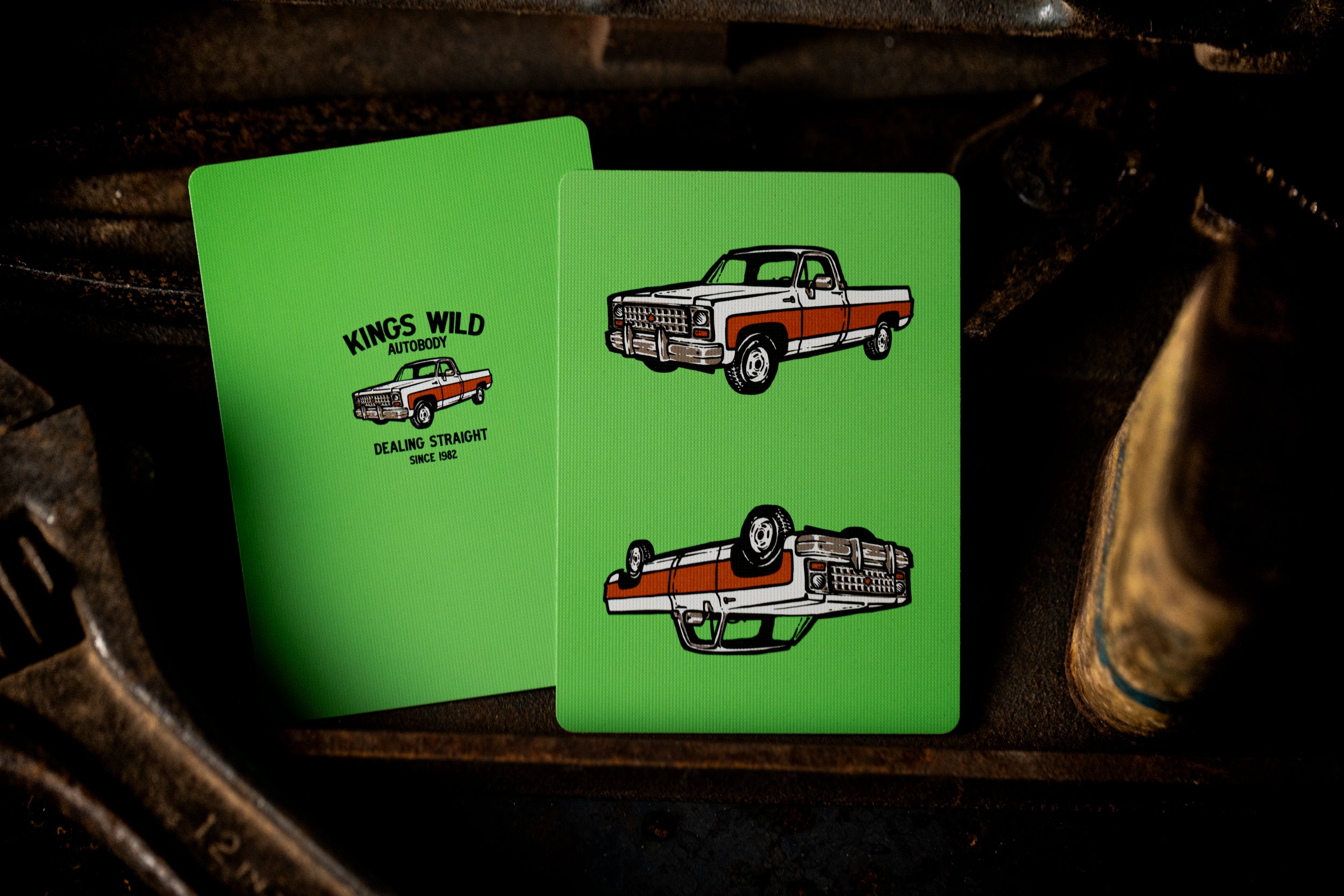 KW Auto Body Threads Deck Luxury Playing Cards