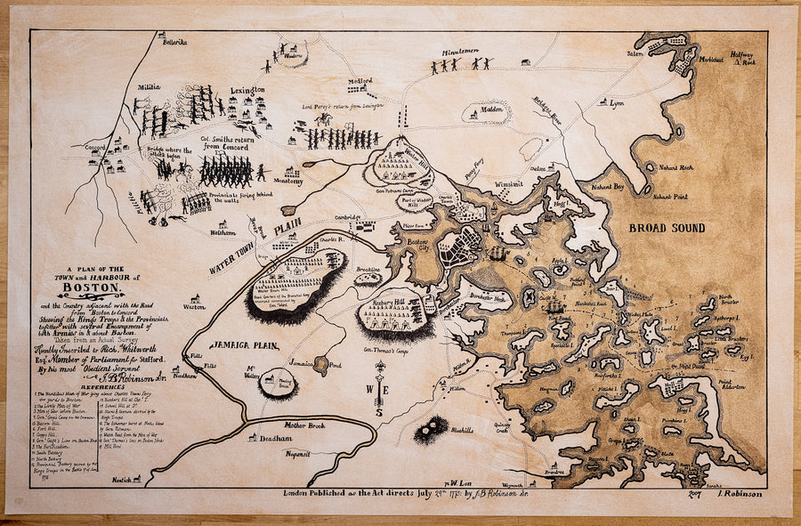 Siege of Boston Map