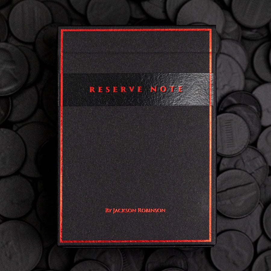 Black Reserve Note - Luxury Playing Cards